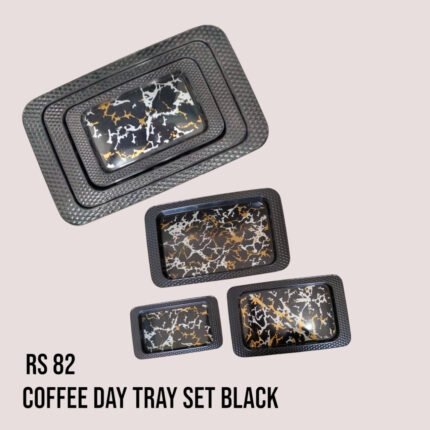 Rs 82 Coffee Day Tray Set Black