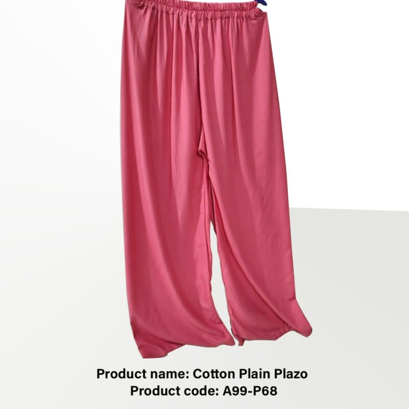 Cotton Plain Plazo