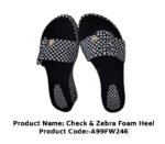 Check & Zebra Foam Heel